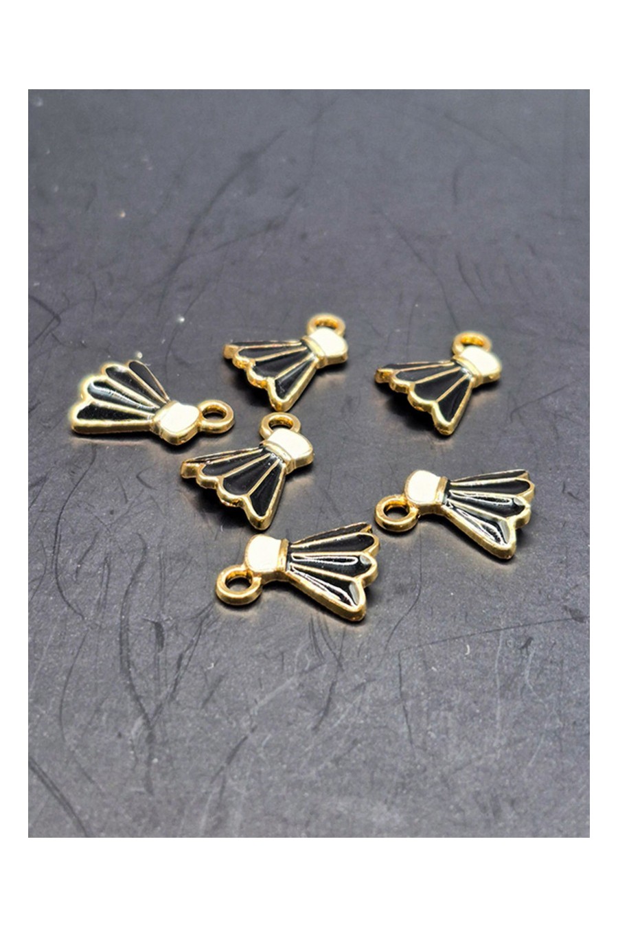 Charms volant noir/or